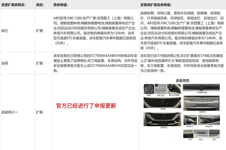 综合续航400km 新标致E408或售11.2万起
