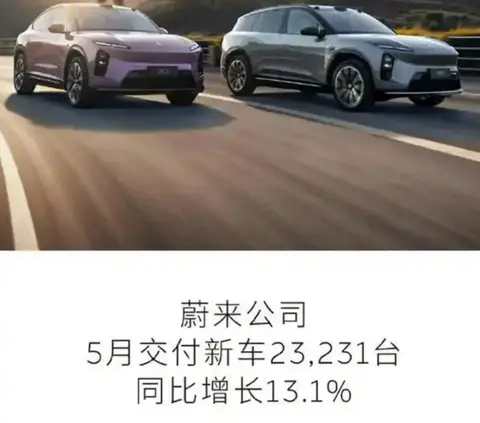 蔚来公司公布5月销量，达到23231台，表现如何？